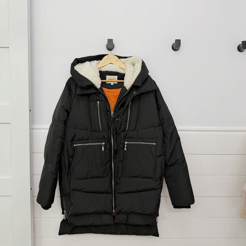 Women’s Orolay Thickened Down Jacket Black Size Large L